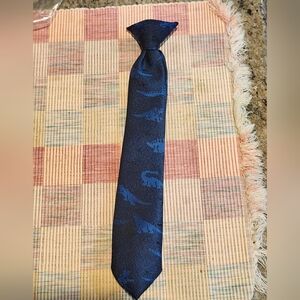 Clip on tie dinosaur pattern boy